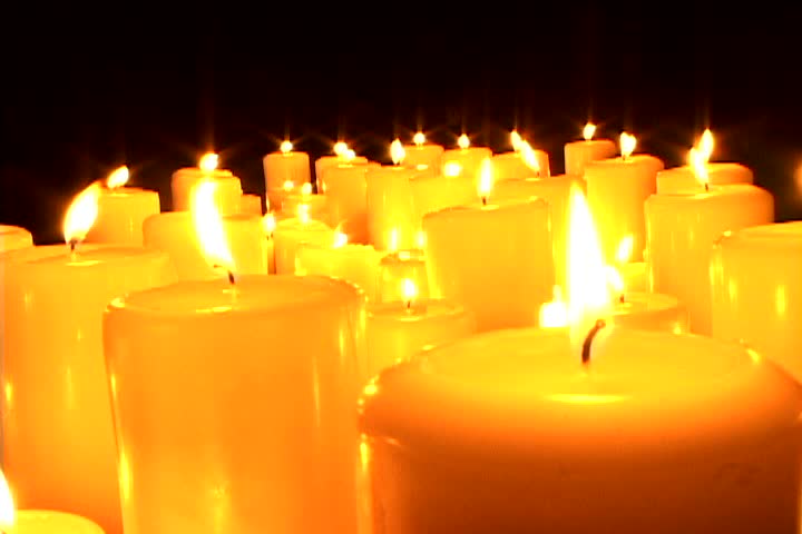 Very Bright Candles Burning Stock Footage Video 1396765 Shutterstock