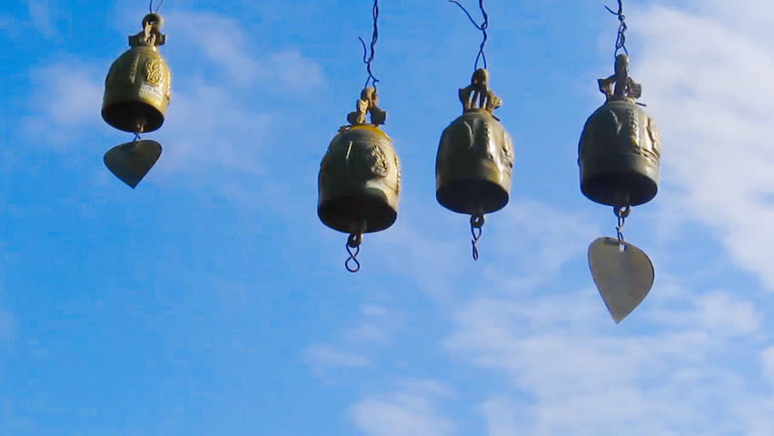 Colorful Wind Chime In Thailand Stock Footage Video 11098871 Thai Traditional Wind Chime Hanging For Luck Chimes On Blue Sky Background Hd Stock Footage Clip