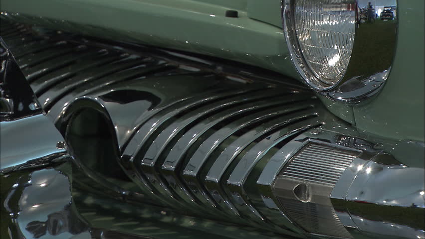 Front Bumper Of Vintage Car Stock Footage Video 2154554 - Shutterstock