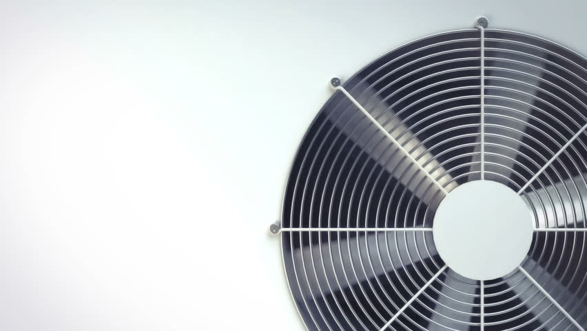 Ventilator Blowing Wind With Bird Cage In Background Stock Footage