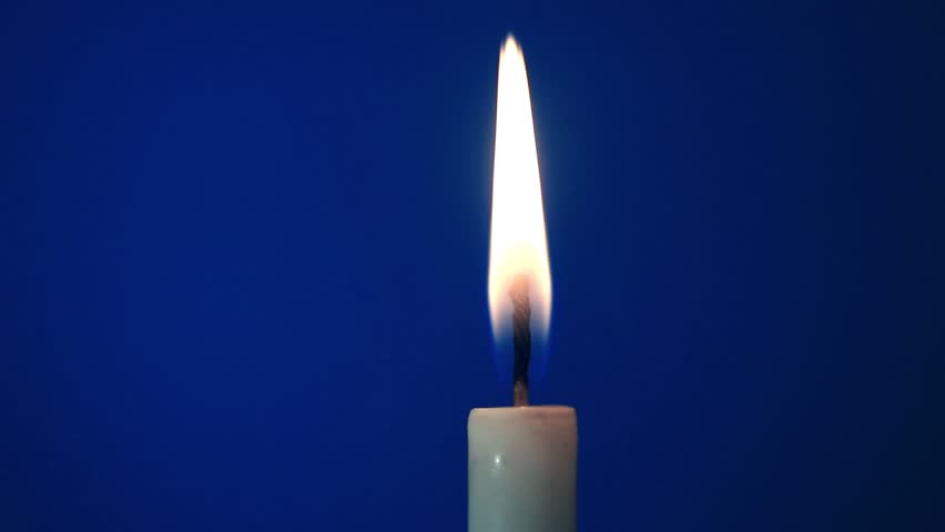 Candle On A Blue Background Stock Footage Video 8524132 - Shutterstock