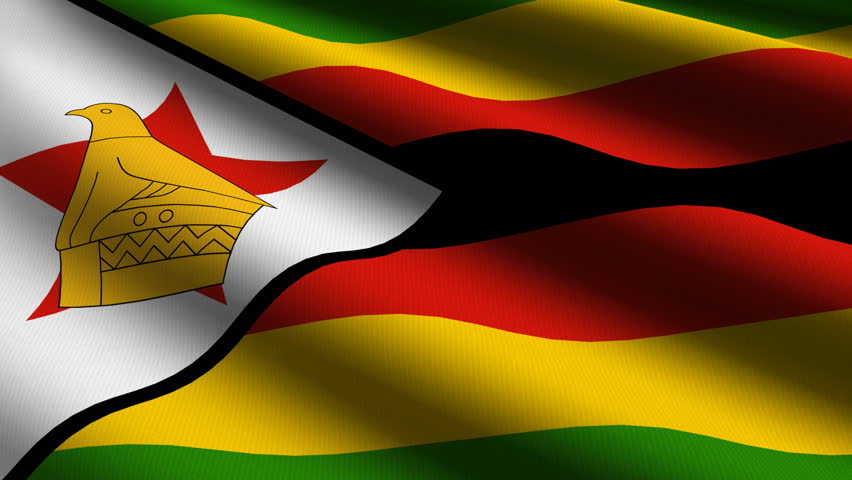 Zimbabwe Close Up Waving Flag HD Loop Stock Footage Video 927604 ...