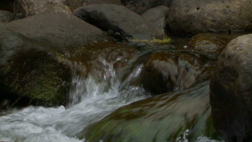 Slow Motion Stream / Running Water Stock Footage Video 1142626 ...