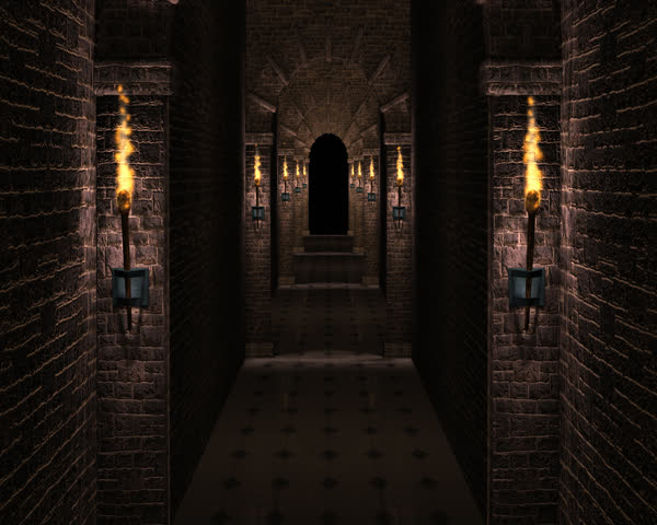 Corridor In The Castle Stock Footage Video 8437543 - Shutterstock