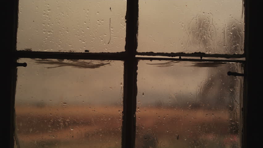 View Of Rain Pouring Down Window Stock Footage Video 2631128 - Shutterstock