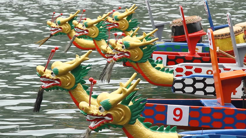 Dragon Boat Is A Human-powered Boat Traditionally Made Of Teak Wood To ...