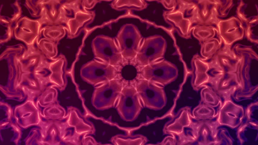 A Moving Kaleidoscope Of Flower Patterns. Looping Stock Footage Video ...