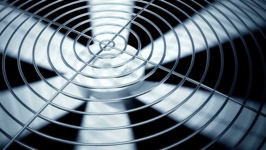 Spinning Fan Closeup Animation Can Represent Air Conditioning ...