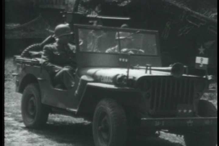 1940s - The Normandy campaign in World War II. - SD stock footage clip