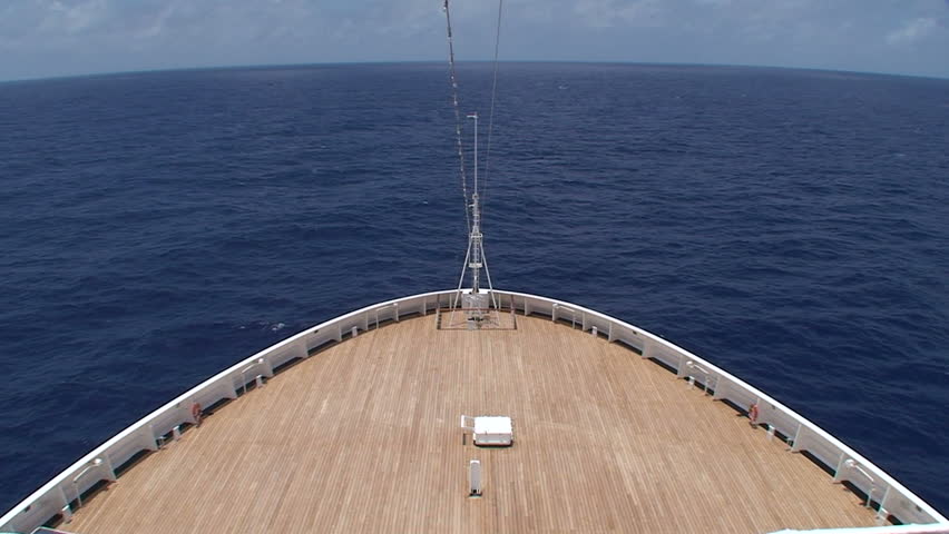 The Bow Of A Large Cruise Ship. Stock Footage Video 676348 - Shutterstock