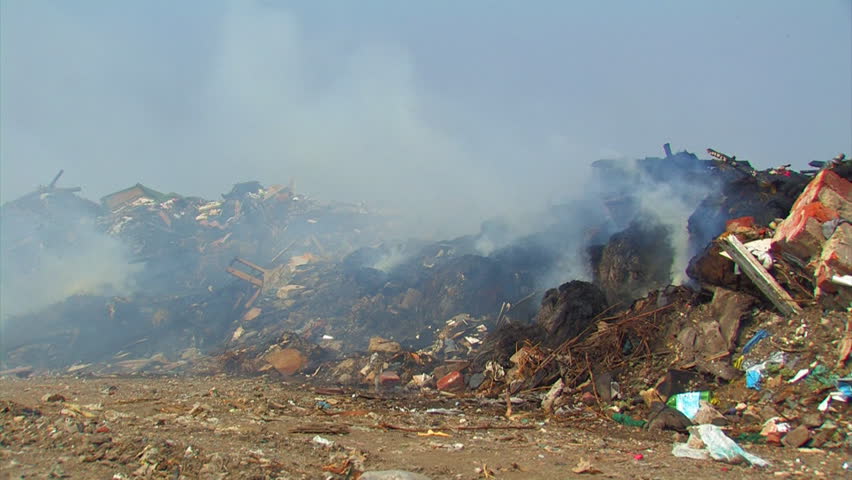 Burning Landfill. Stock Footage Video 4571441 - Shutterstock