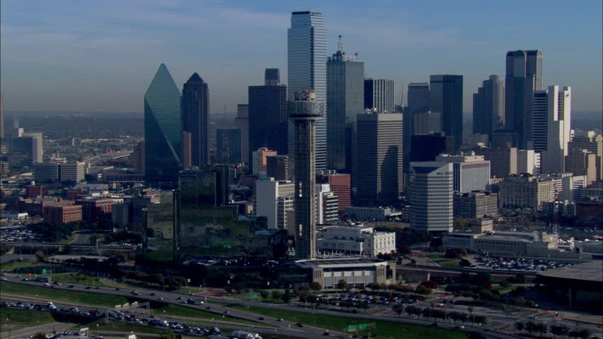 Dallas Skyline Morning. The Morning View Of The Dallas City Skyline ...