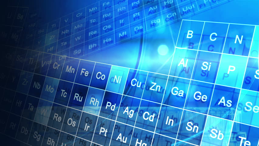 CG Motion Graphic Scientific Periodic Table Elements - CG Motion ...