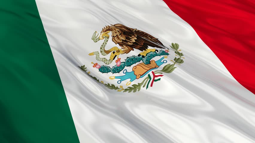 3d Animated Mexican Flag Waving In The Wind Stock Footage Video 3328988 ...