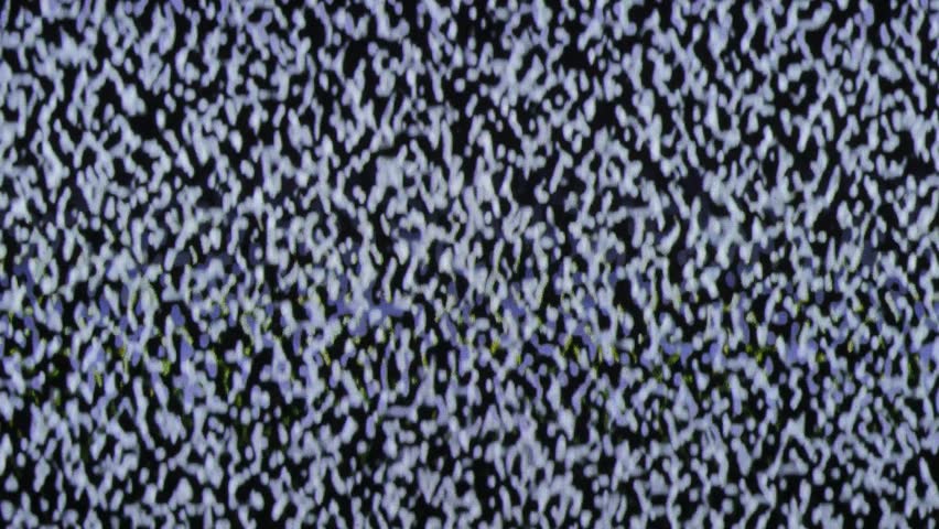TV Screen Grainy Black And White Noise. 1920x1080 Hd Stock Footage