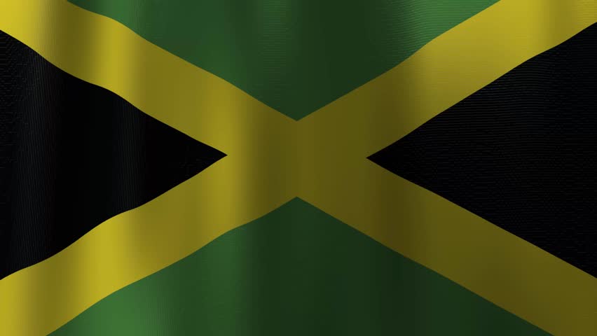 Jamaican Flag In The Wind. Part Of A Series. Stock Footage Video 800263 ...