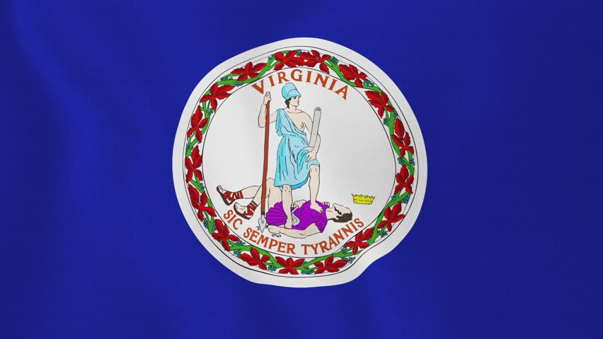 Virginia State Flag Waving Stock Footage Video 2767553 - Shutterstock