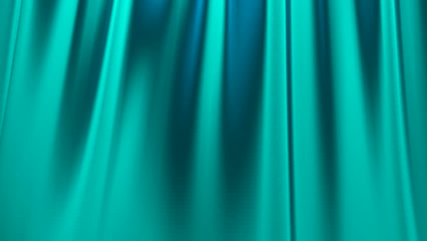 Silk Satin Elegant Flowing Background Loop Turquoise Stock Footage ...