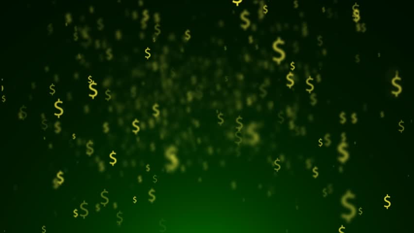 Background Of Dollar Yellow Signs. Flying Dollar Signs Stock Footage ...